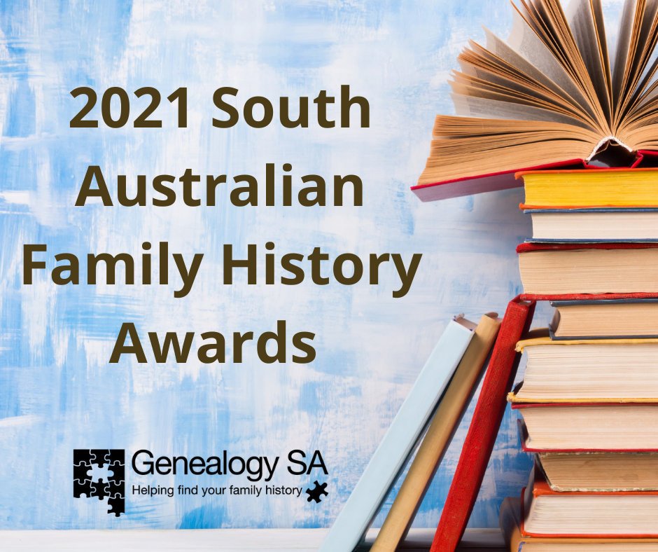 2021 South Australian Family History Awards Facebook Post